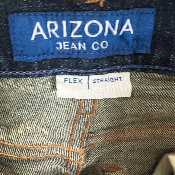 Arizona jeans, straight flex, dark denim, size 30/30 - Picture 9 of 9